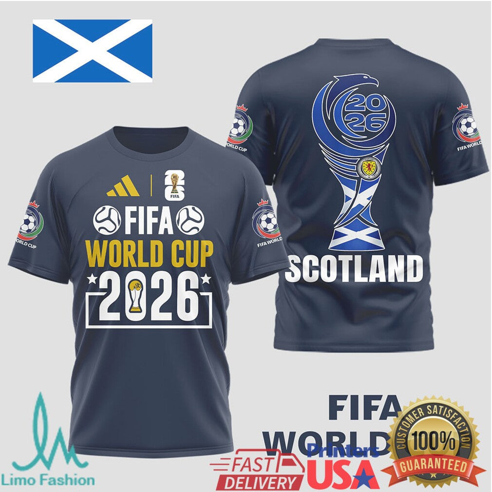 Scotland FIFA World Cup 2026 Soccer T Shirt Saltire Edition Fan Apparel - Limotees LLC