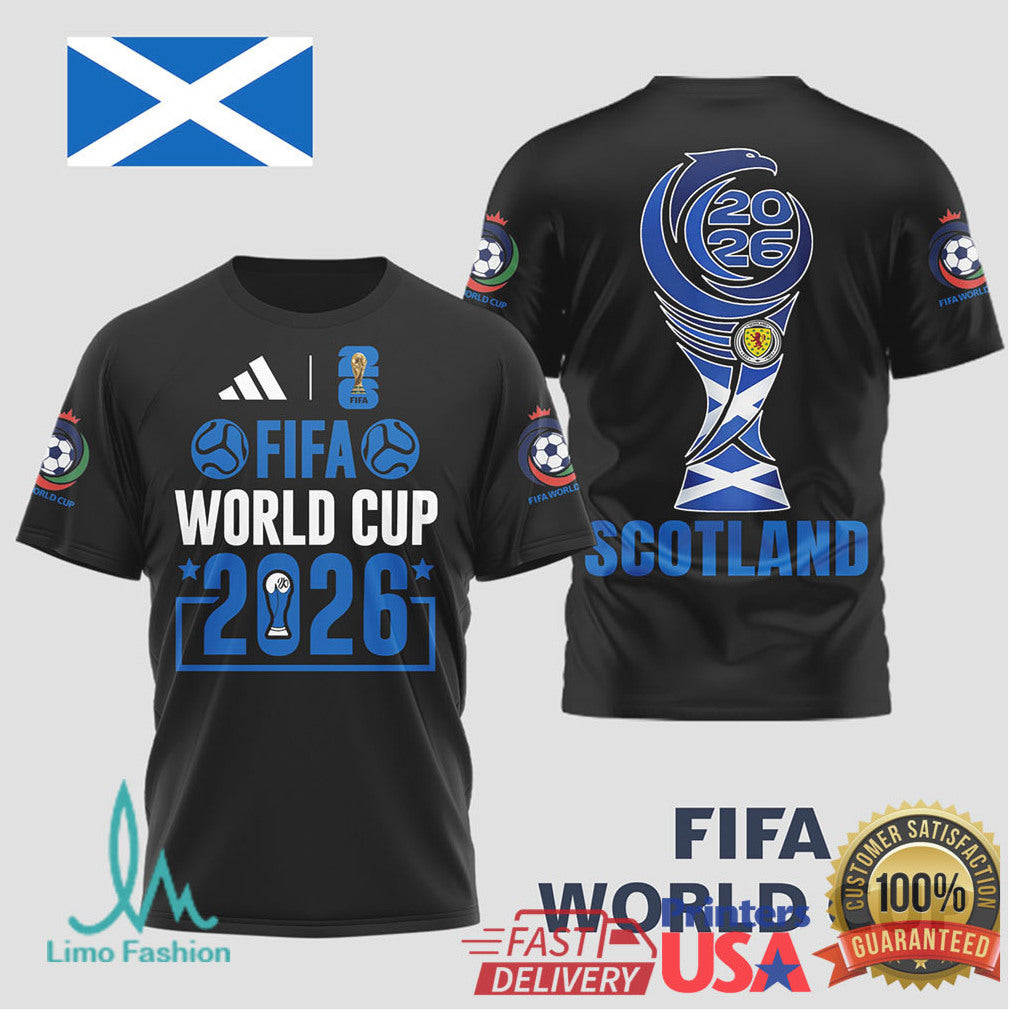 Scotland FIFA World Cup 2026 Soccer T Shirt Saltire Edition Fan Apparel - Limotees LLC