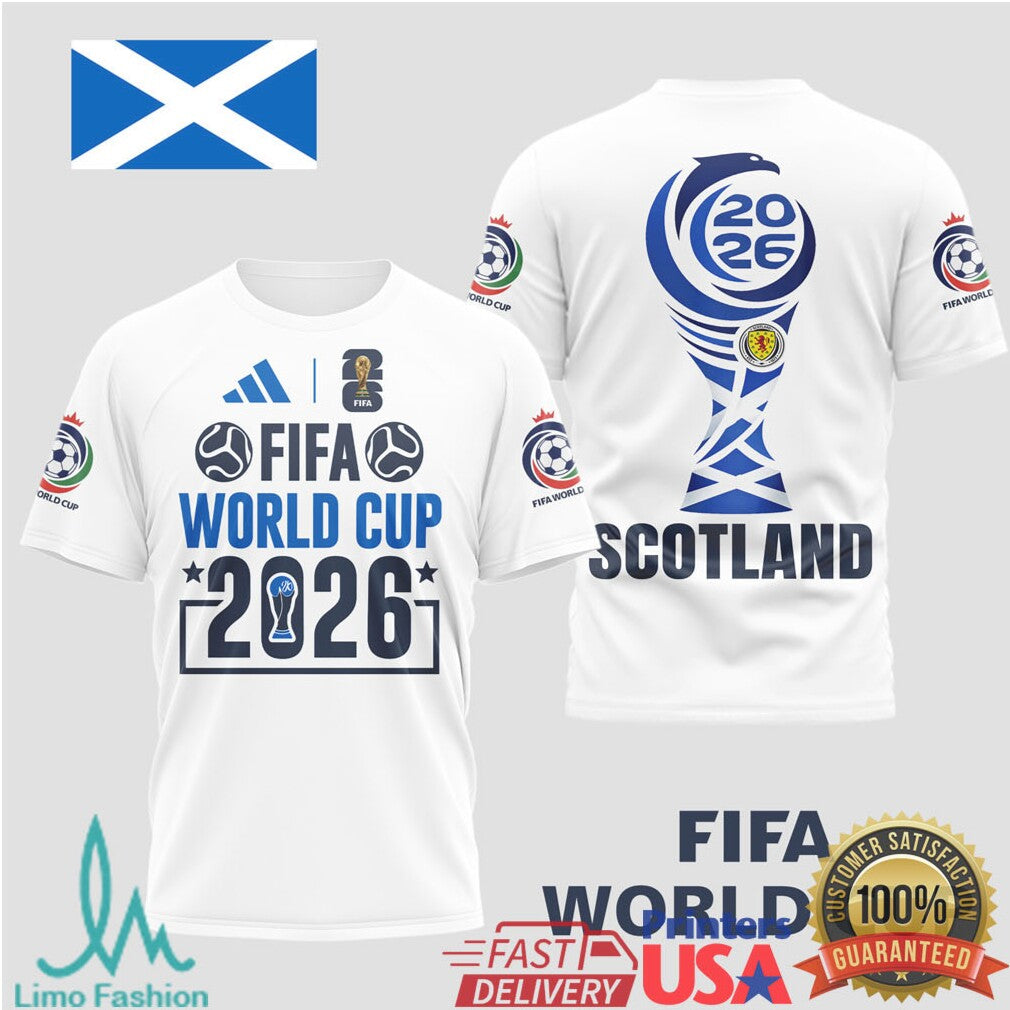 Scotland FIFA World Cup 2026 Soccer T Shirt Saltire Edition Fan Apparel - Limotees LLC