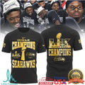 Seahawks Super Bowl LX 2026 Gold Foil Championship Edition T Shirt, Hoodie & Hat - Limotees LLC