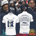 Seahawks Super Bowl LX White Collection Jersey, Polo, and T Shirt Champions Edition - Limotees LLC