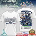 Seattle Seahawks 2025 NFC Champions Super Bowl LIX Graphic Tee - Limotees LLC