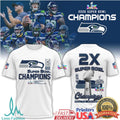 Seattle Seahawks 2026 Super Bowl LX Champions Multi Player Graphic Tee - Limotees LLC