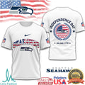 Seattle Seahawks 4th of July Patriotic NFL Fan Gear T Shirt - Limotees LLC