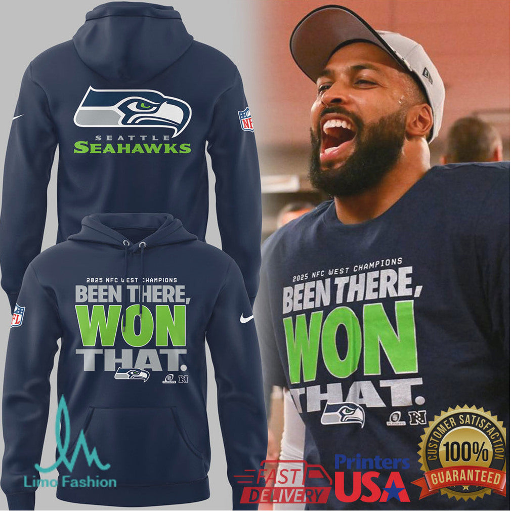Seattle Seahawks Been There Won That 2025 NFC West Champions Gear - Limotees LLC