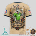 Seattle Seahawks Bugs Bunny Football Cartoon Graphic Jersey T Shirt - Limotees LLC