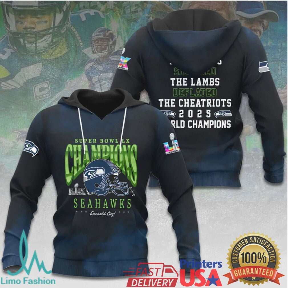 Seattle Seahawks “Buried The Miners” Super Bowl LX 2026 World Champions Gear - Limotees LLC