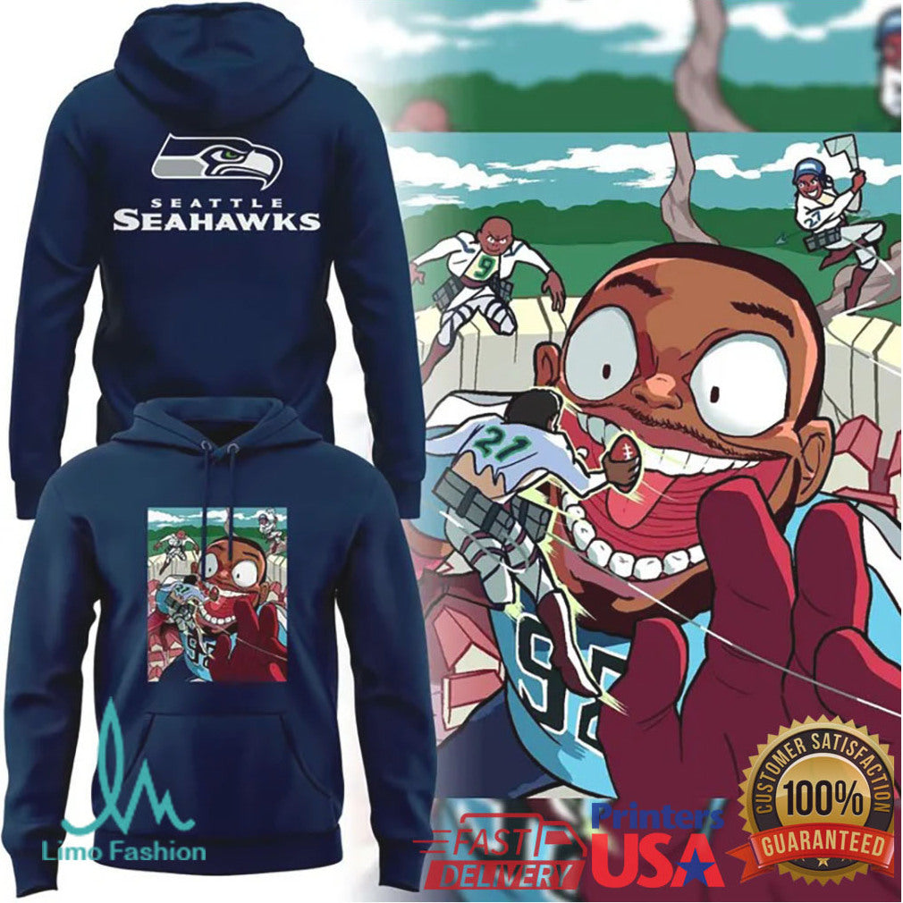 Seattle Seahawks Cartoon Titan Graphic T Shirt and - Limotees LLC