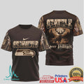 Seattle Seahawks Deer Hunting Camo Nfl T Shirt - Limotees LLC