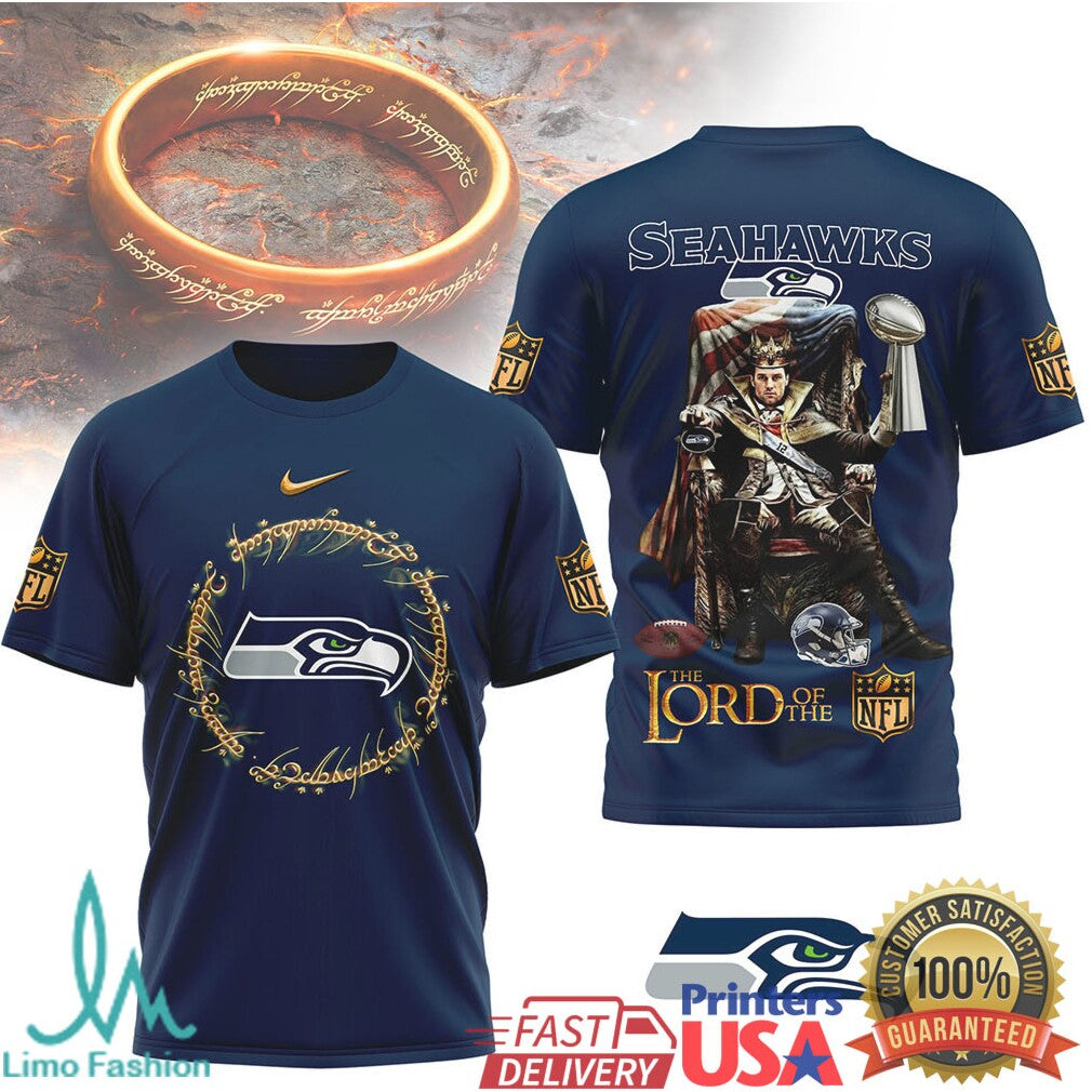 Seattle Seahawks Lord Of The Nfl King Design Tshirt - Limotees LLC