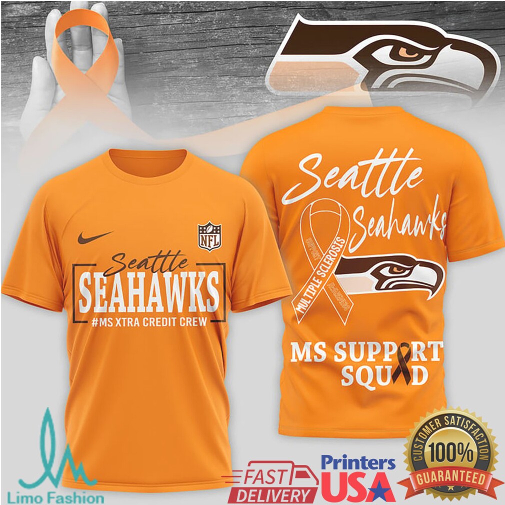 Seattle Seahawks MS Support Squad Multiple Sclerosis Awareness T Shirt - Limotees LLC