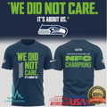 Seattle Seahawks NFC Champions “We Did Not Care” Graphic Hoodie - Limotees LLC