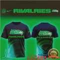 Seattle Seahawks NFL Rivalries Graphic Performance T Shirt - Limotees LLC