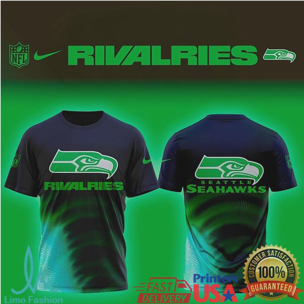 Seattle Seahawks NFL Rivalries Graphic Performance T Shirt - Limotees LLC