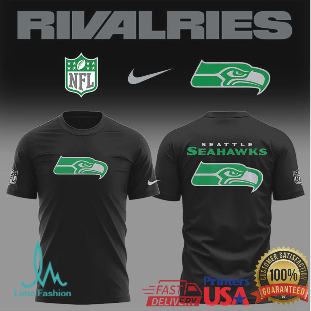 Seattle Seahawks NFL Rivalries Graphic Performance T Shirt - Limotees LLC