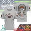 Seattle Seahawks Native American Heritage Month T Shirt Tribal Headdress - Limotees LLC