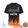Seattle Seahawks Official NFL Eagle Harley Davidson 3D Shirt - Limotees LLC