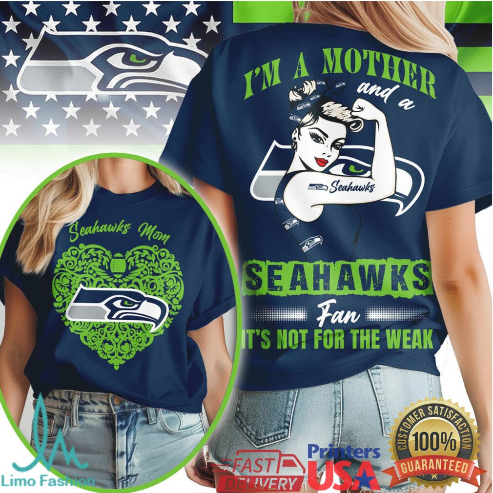Seattle Seahawks Official NFL I Am A Mother 3D Shirt - Limotees LLC
