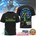 Seattle Seahawks Official NFL Sub Zero 3D Shirt - Limotees LLC