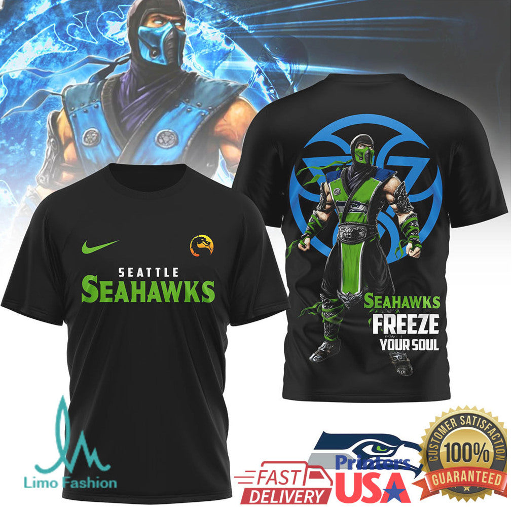 Seattle Seahawks Official NFL Sub Zero 3D Shirt - Limotees LLC