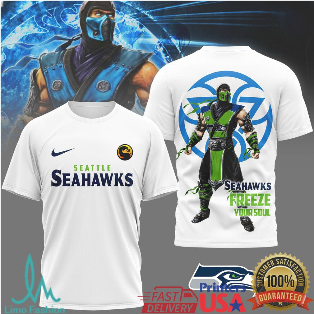 Seattle Seahawks Official NFL Sub Zero 3D Shirt - Limotees LLC
