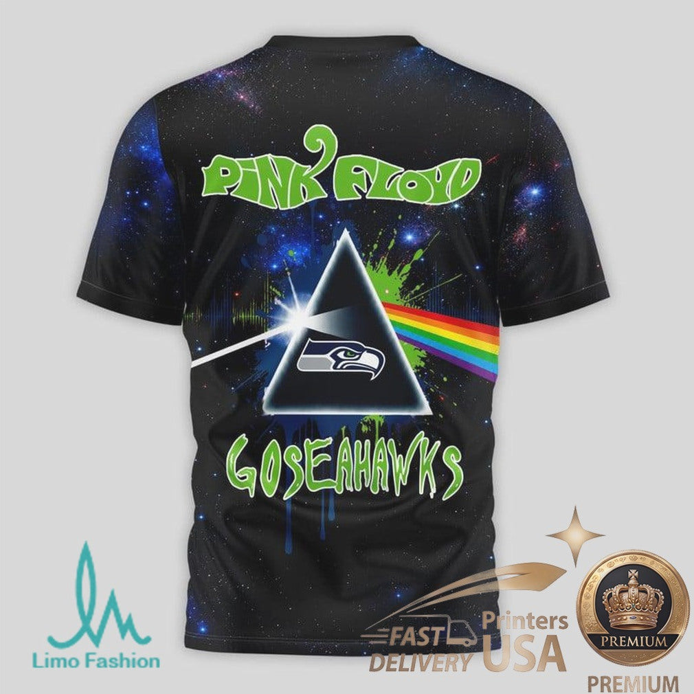 Seattle Seahawks Pink Floyd Dark Side Of The Moon Band T Shirt - Limotees LLC