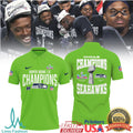 Seattle Seahawks Super Bowl LX Action Green Championship Roster & Trophy Gear - Limotees LLC