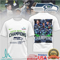 Seattle Seahawks Super Bowl LX Champions Team Celebration T Shirt - Limotees LLC