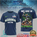 Seattle Seahawks “We Are 12” Super Bowl Champions Graphic Tee - Limotees LLC