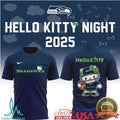 Seattle Seahawks x Hello Kitty Night 2025 Collaboration Navy Apparel