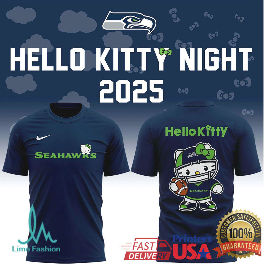 Seattle Seahawks x Hello Kitty Night 2025 Collaboration Navy Apparel