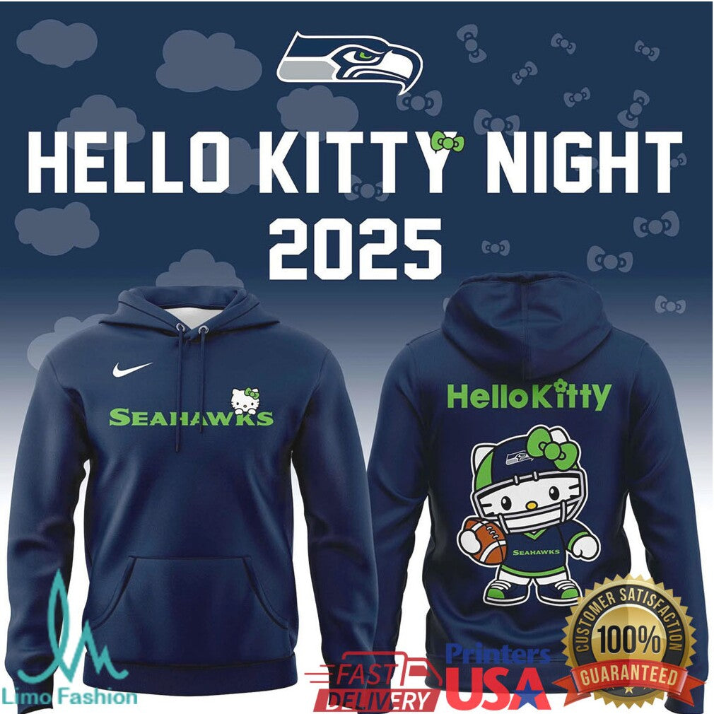 Seattle Seahawks x Hello Kitty Night 2025 Collaboration Navy Apparel