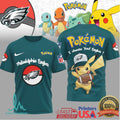 Philadelphia Eagles Official NFL I Choose You Pikachu 3D Shirt - Limotees LLC