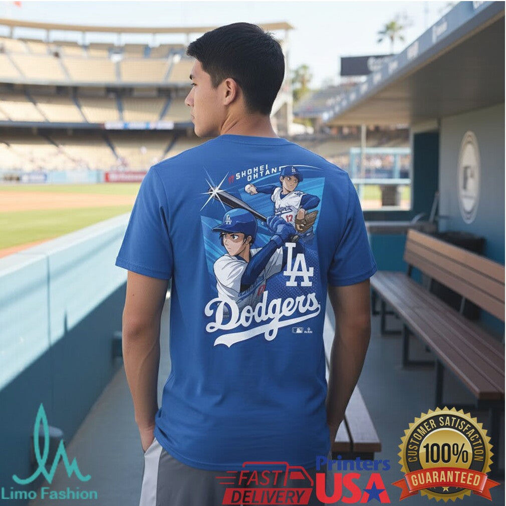 Shohei Ohtani LA Dodgers Anime Style Graphic T Shirt - Limotees LLC