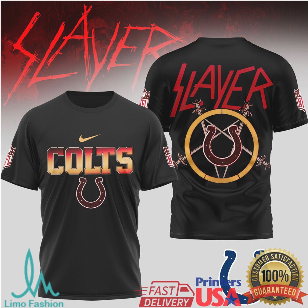 Slayer Band Indianapolis Colts Nfl Mashup Shirt - Limotees LLC