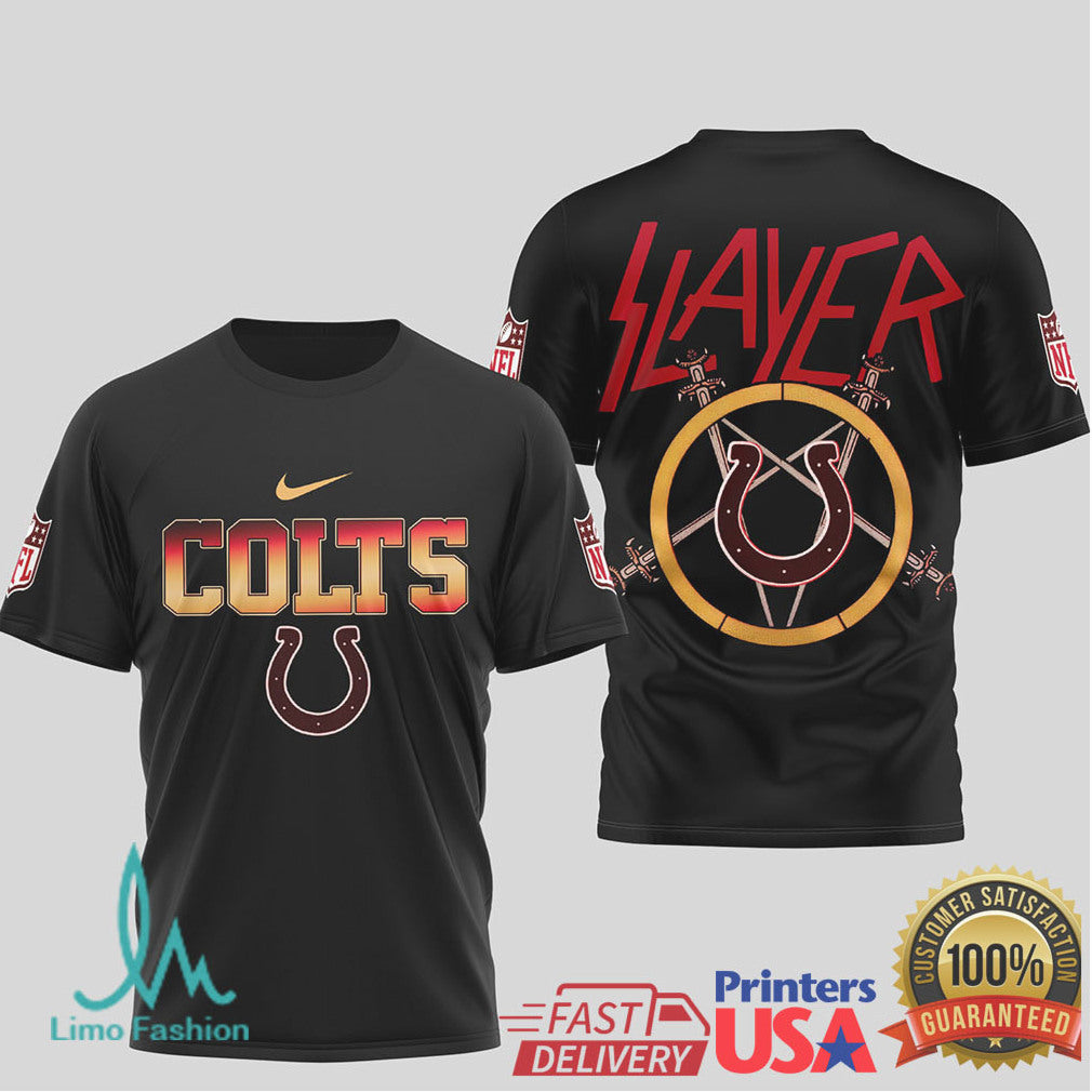 Slayer Band Indianapolis Colts Nfl Mashup Shirt - Limotees LLC