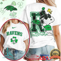 Snoopy Baltimore Ravens St. Patrick's Day Lucky Bird Green Shirt - Limotees LLC