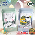 Snoopy Happy Easter Green Bay Packers NFL Holiday T Shirt - Limotees LLC