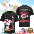 Snoopy Kansas City Chiefs Football Graphic T Shirt Thank You For The Memories Fan Gear - Limotees LLC