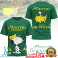 Snoopy Masters Tournament Sunday in Augusta Golf T Shirt