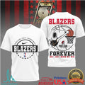 Snoopy Portland Trail Blazers Forever Not Just When We Win Basketball T Shirt - Limotees LLC
