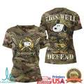 Snoopy U.S. Army Camo T Shirt This We'll Defend Military Tribute Apparel - Limotees LLC