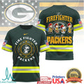 Snoopy and Friends Firefighter Green Bay Packers NFL T Shirt
