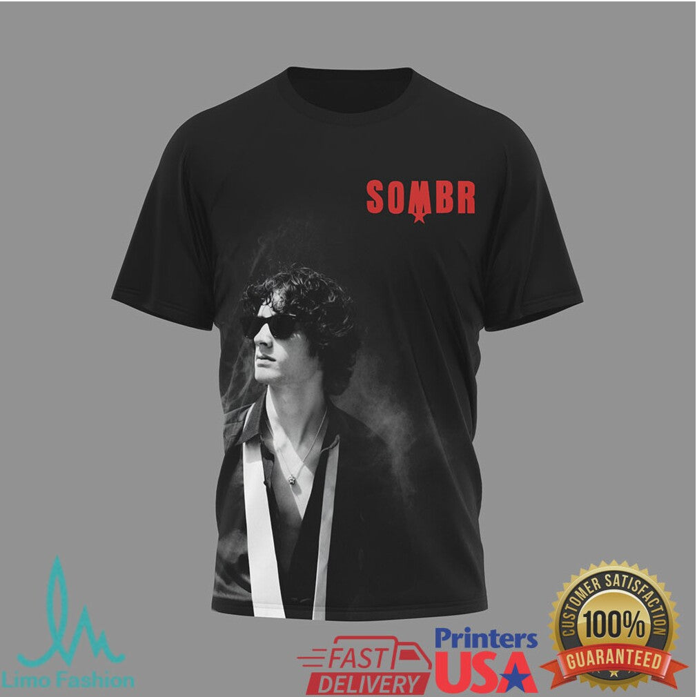 Sombr You Are The Reason Tour 2024 Black Indie Rock Band T Shirt - Limotees LLC