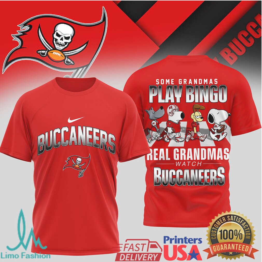 Some Grandmas Play Bingo Real Grandmas Watch Buccaneers T Shirt - Limotees LLC