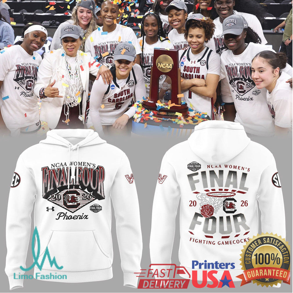 South Carolina Gamecocks Women's Basketball 2026 Final Four Phoenix Net Design T Shirt - Limotees LLC