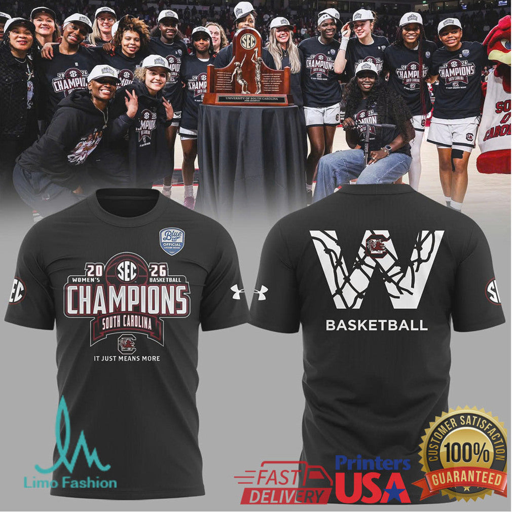 South Carolina Women's Basketball 2026 SEC Champions T Shirt - Limotees LLC