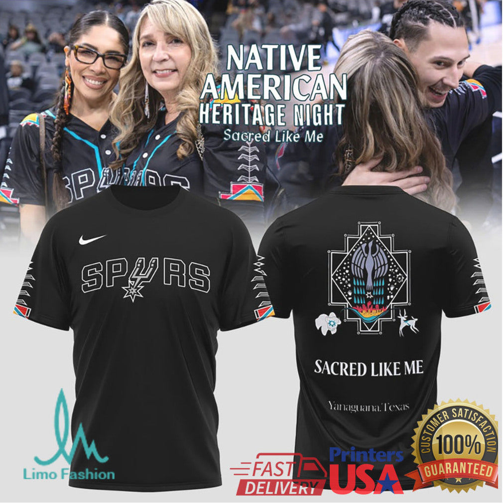 Spurs Native American Heritage Night “Sacred Like Me” T Shirt - Limotees LLC