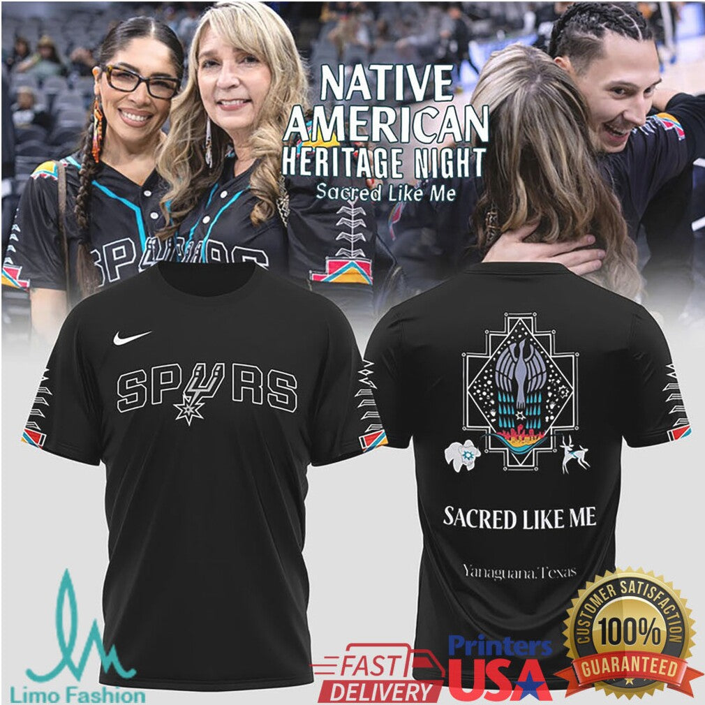 Spurs Native American Heritage Night “Sacred Like Me” T Shirt - Limotees LLC
