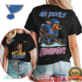St. Louis Blues Scooby Doo Hockey Fan Mascot T Shirt - Limotees LLC